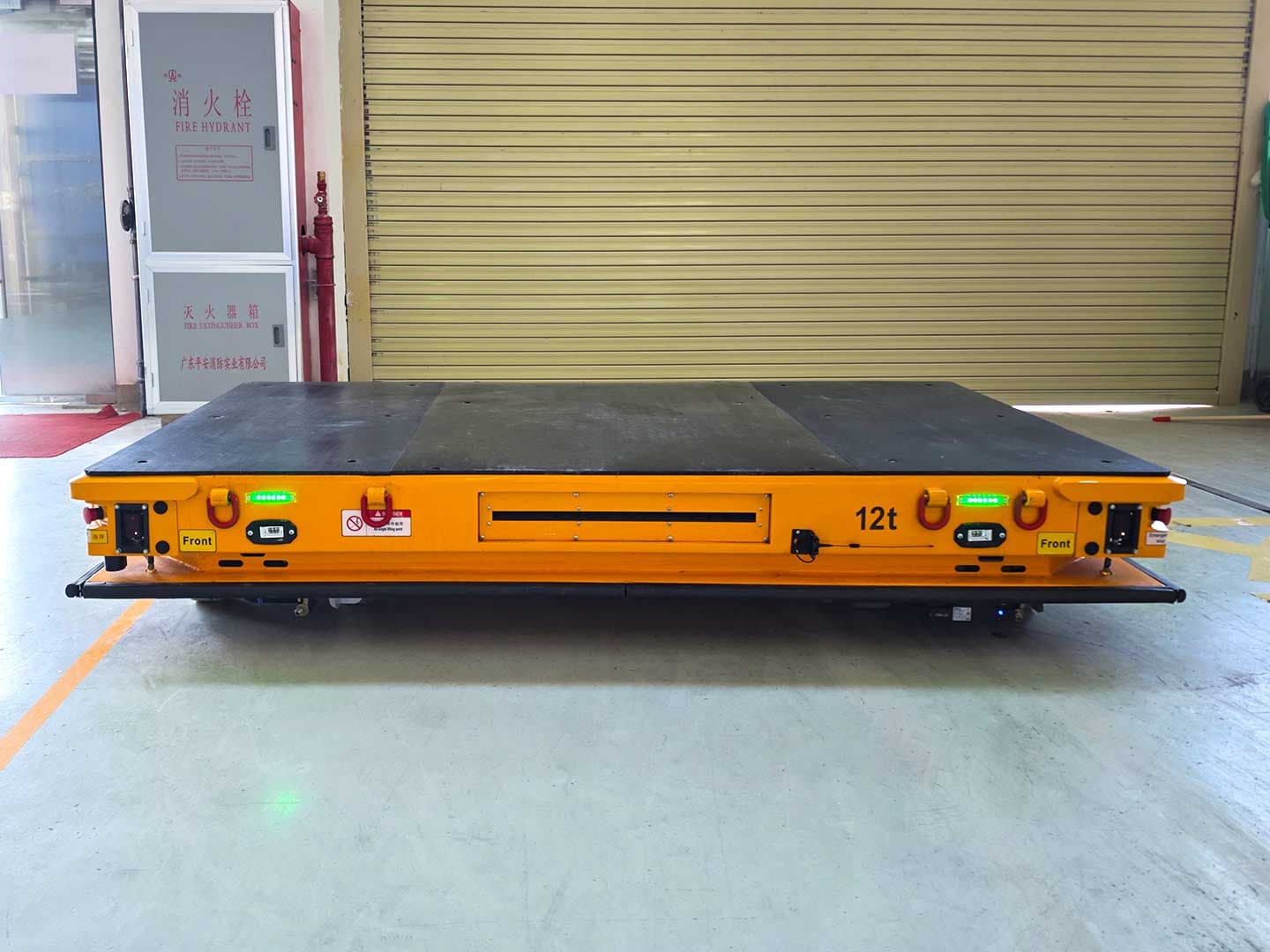 12t双车联动AGV应用于部件转运-1