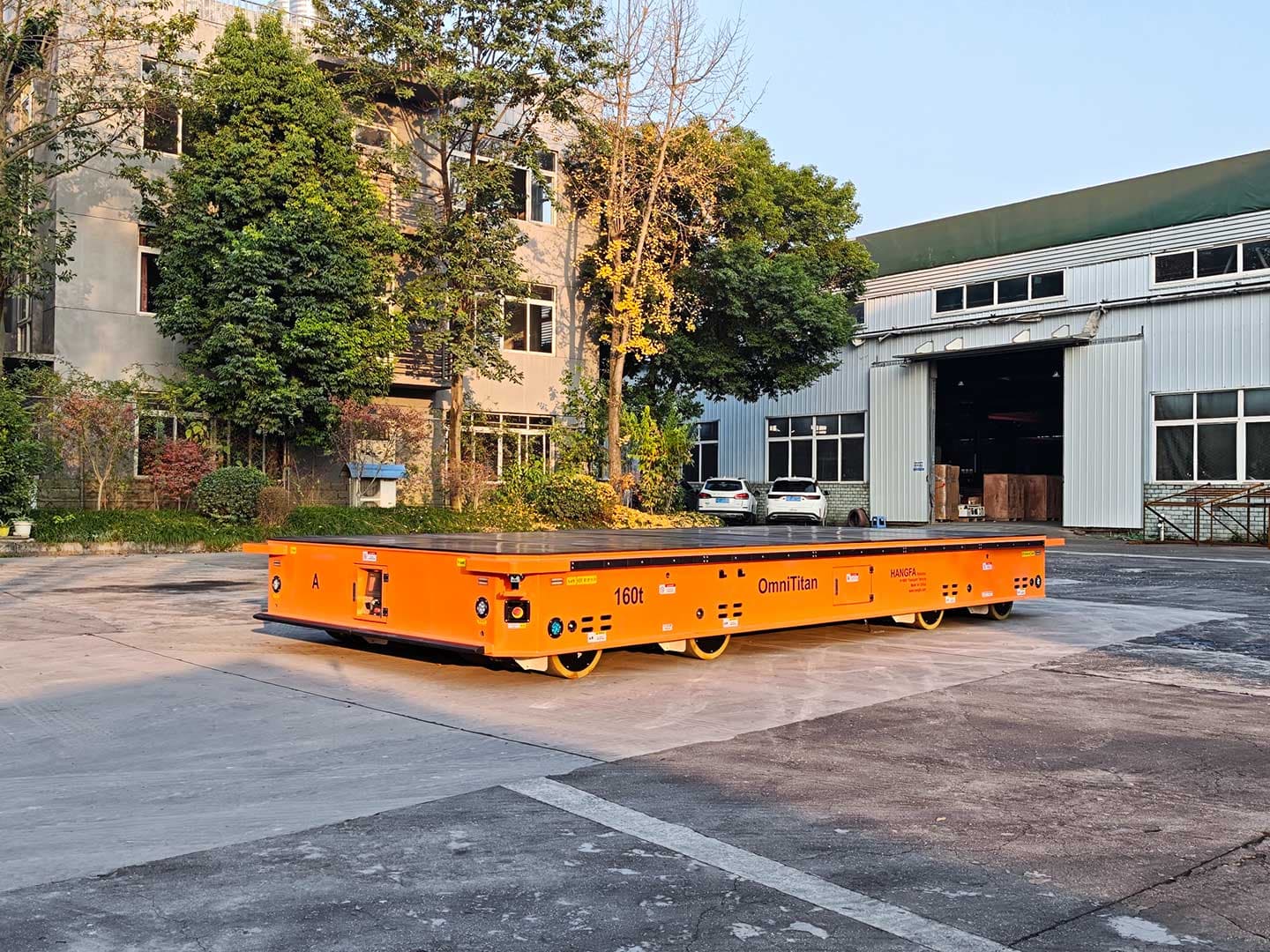160t双车联动全向车应用于部件转运-1