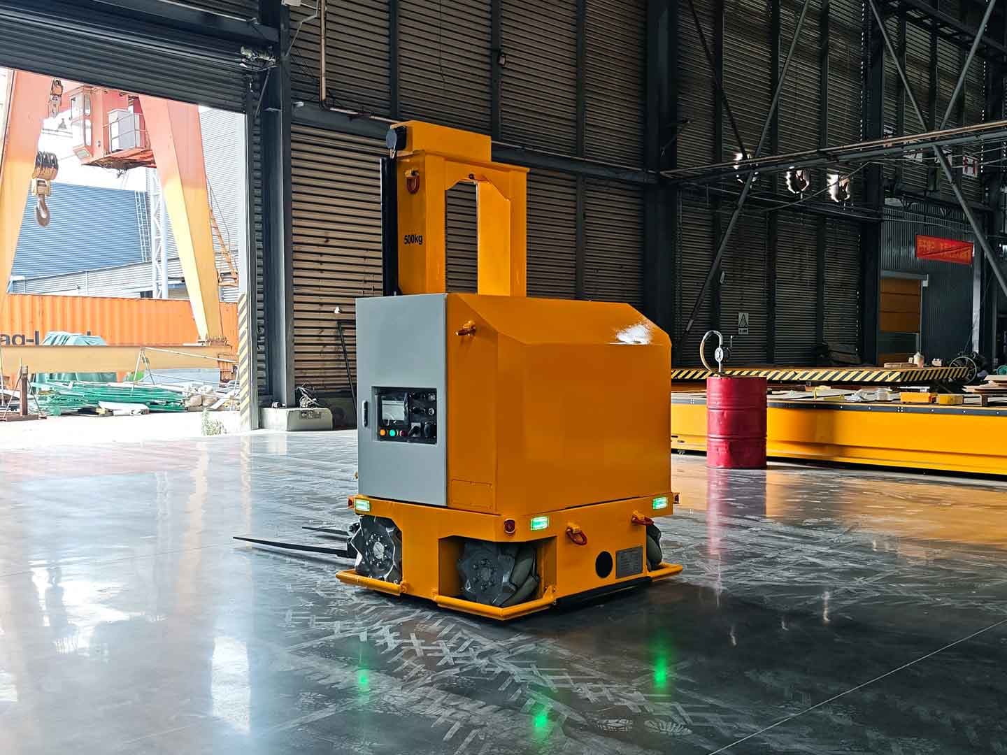 500kg叉车应用于转运工件-3