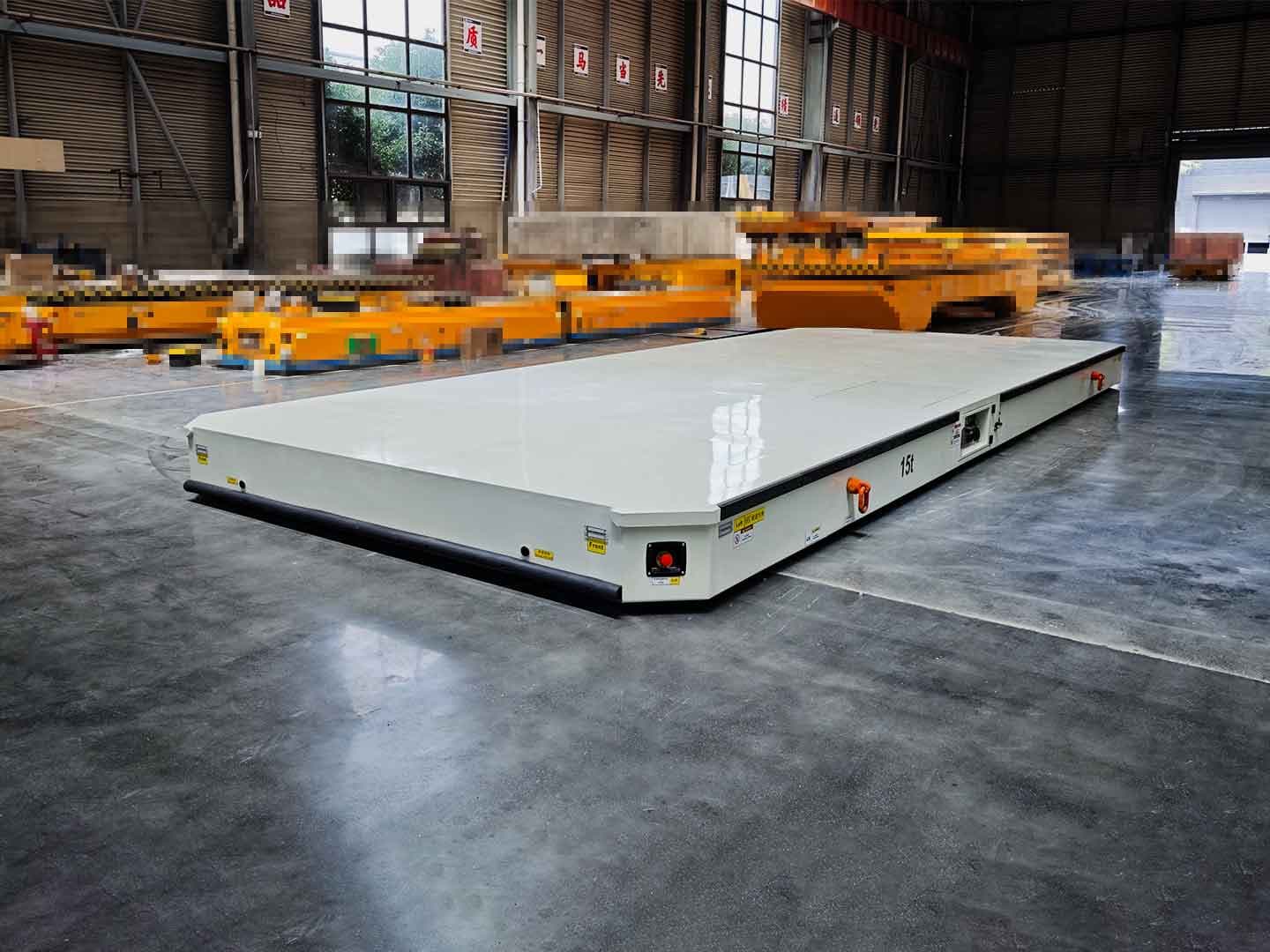 Беспилотное транспортное средство (AGV) грузоподъемностью 15 т для транспортировки заготовок-1