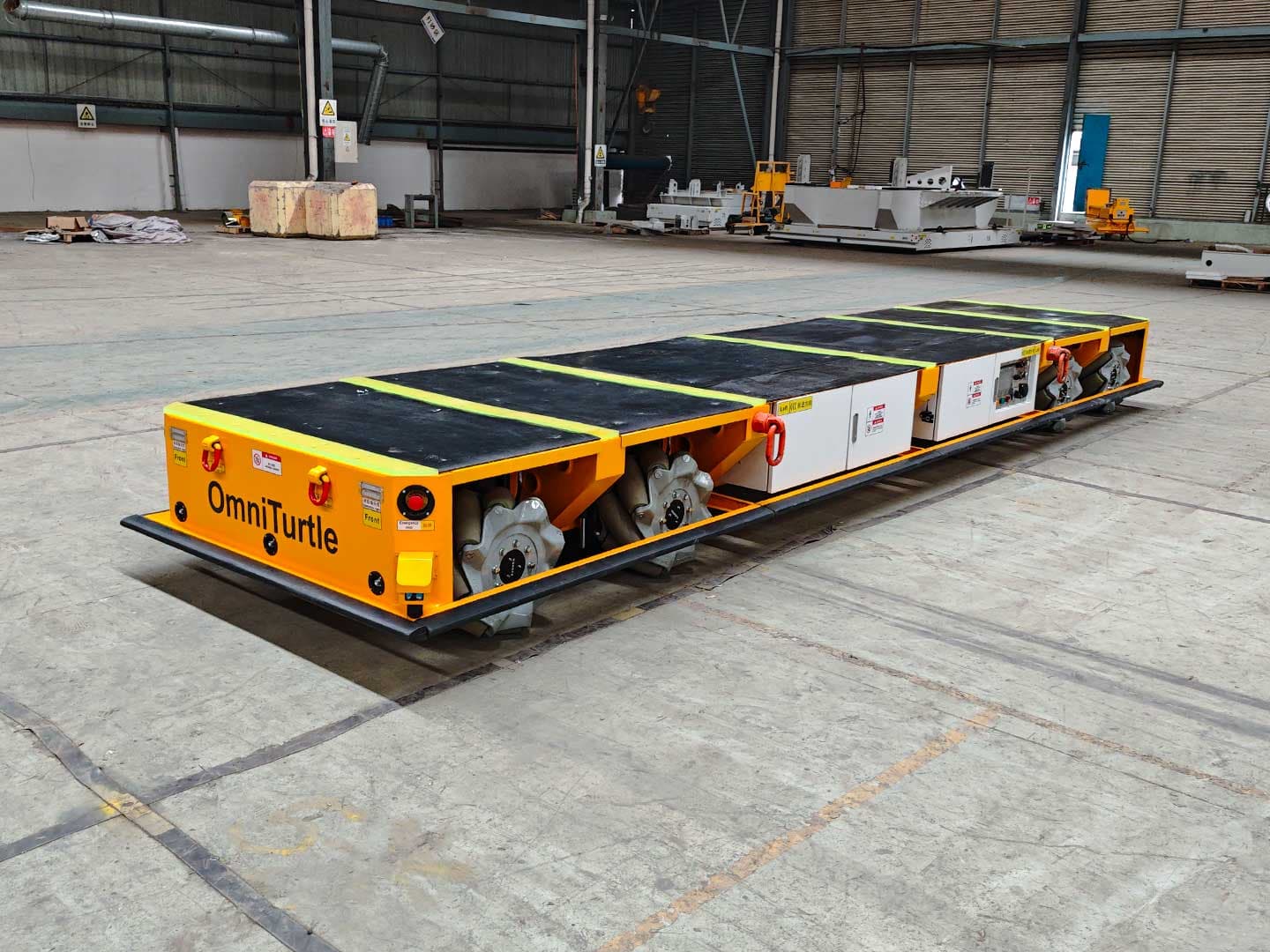 Application of 10-ton Omni-directional AGV for Component Transportation-2