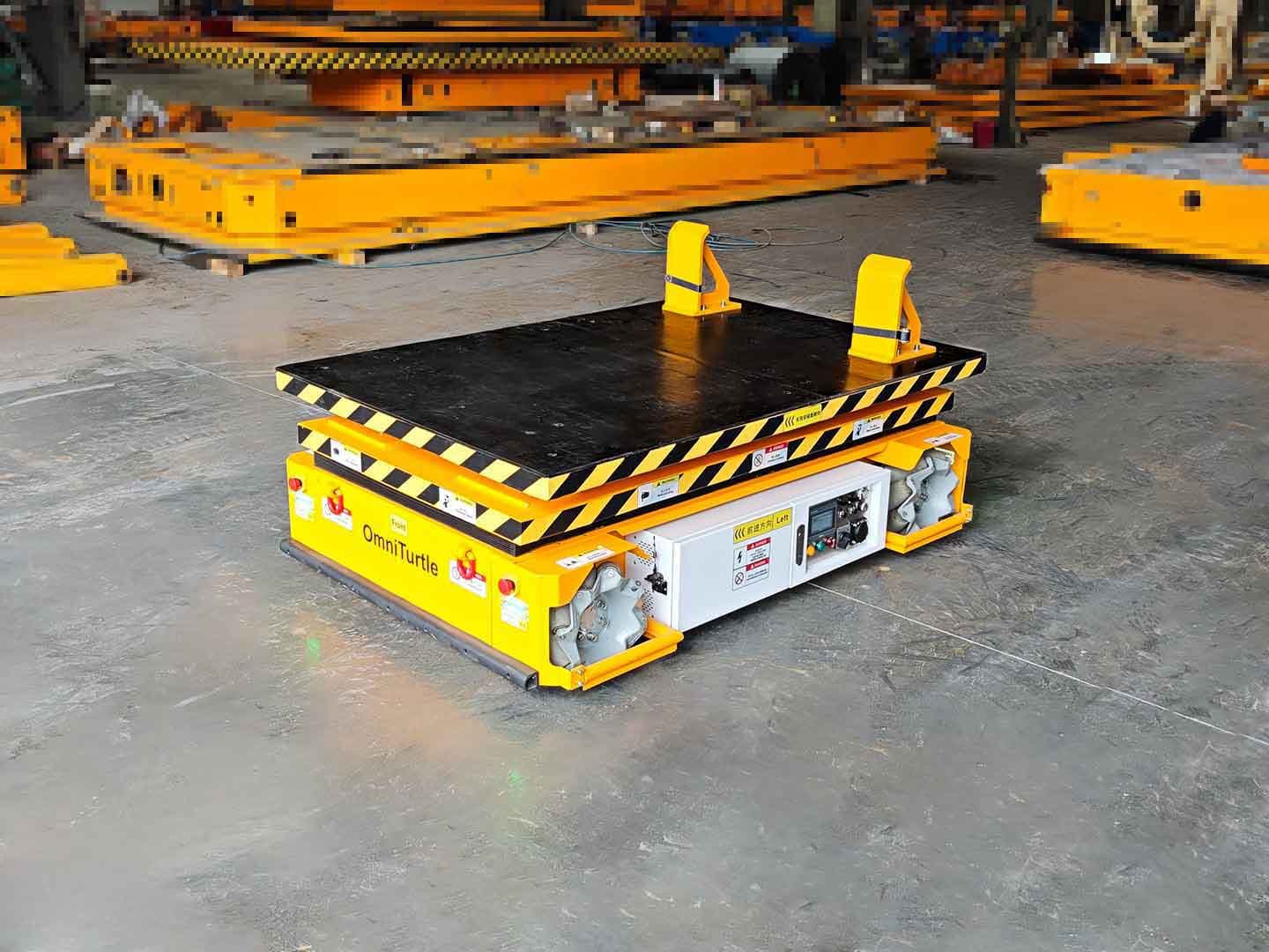1t升降AGV应用于转运工件-3