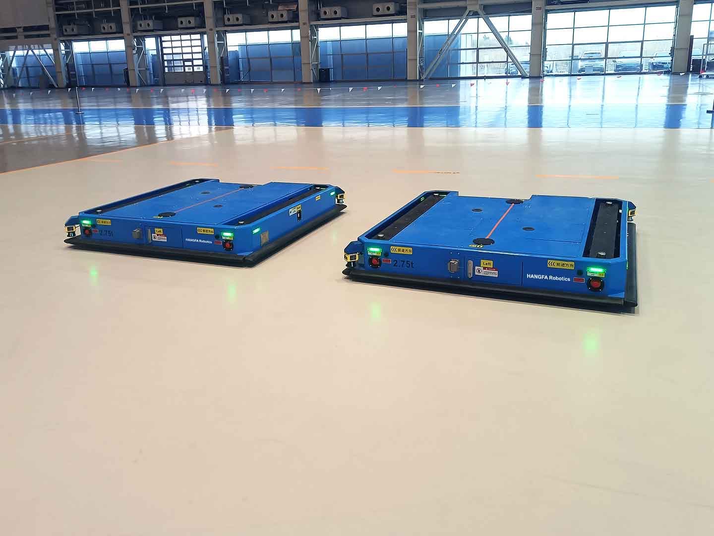 2.75t潜入式AGV应用于部件的运输-0