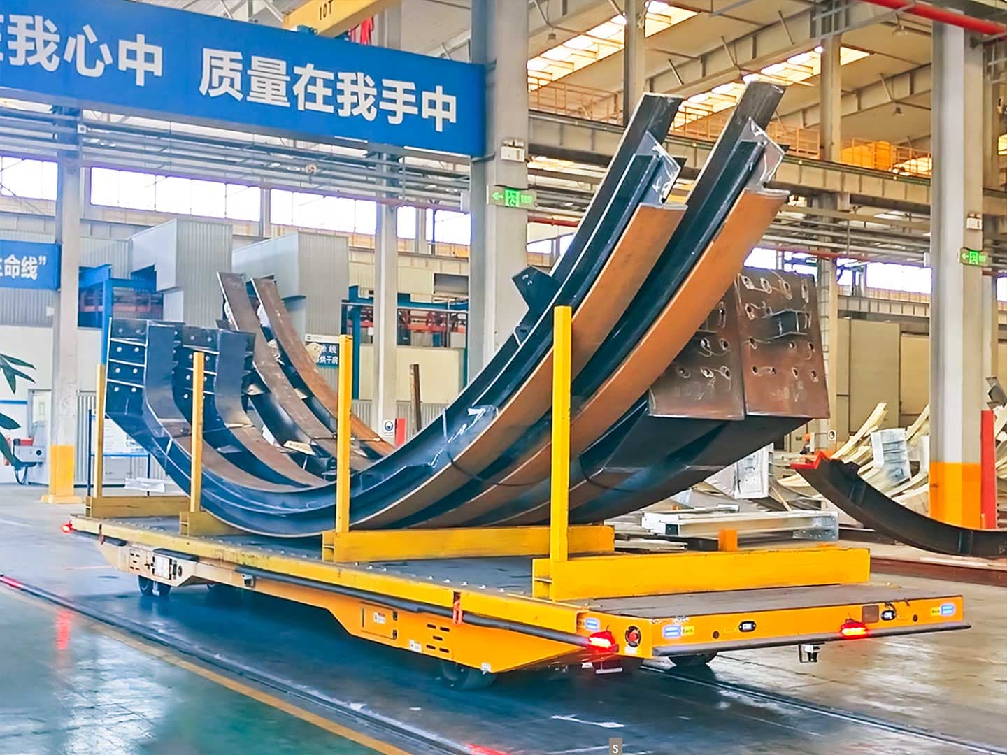 10t重载AGV应用于钢筋转运-3