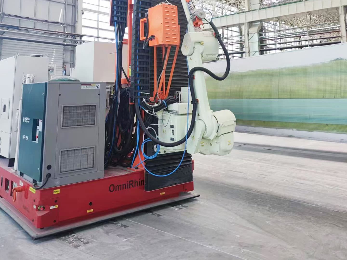 AGV для автоматической покраски ветровых лопастей на автоматической линии покраски 8T должендомашнее задание-1