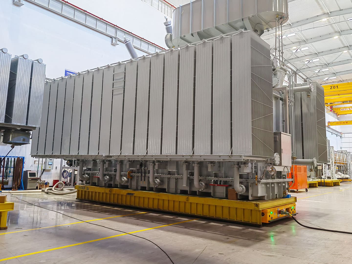 Применение колёсного транспортного AGV грузоподъёмностью 400 т при транспортировке трансформаторов-3
