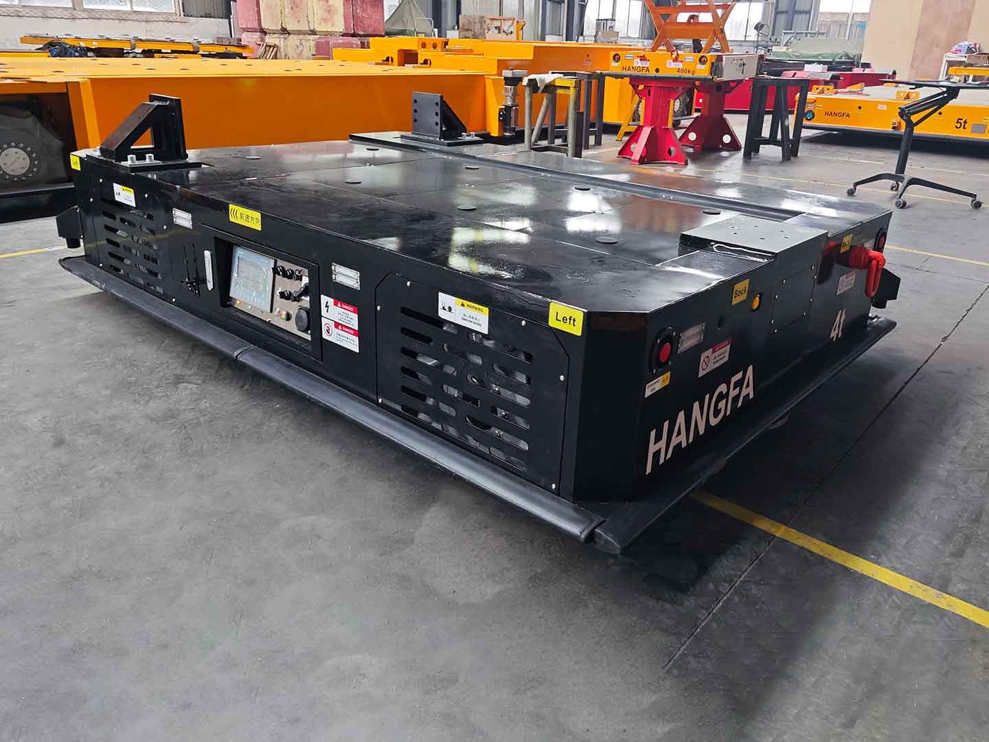 Применение Меканумного колёсного AGV грузоподъёмностью 4 тонны для сверления отверстий с манипулятором-2