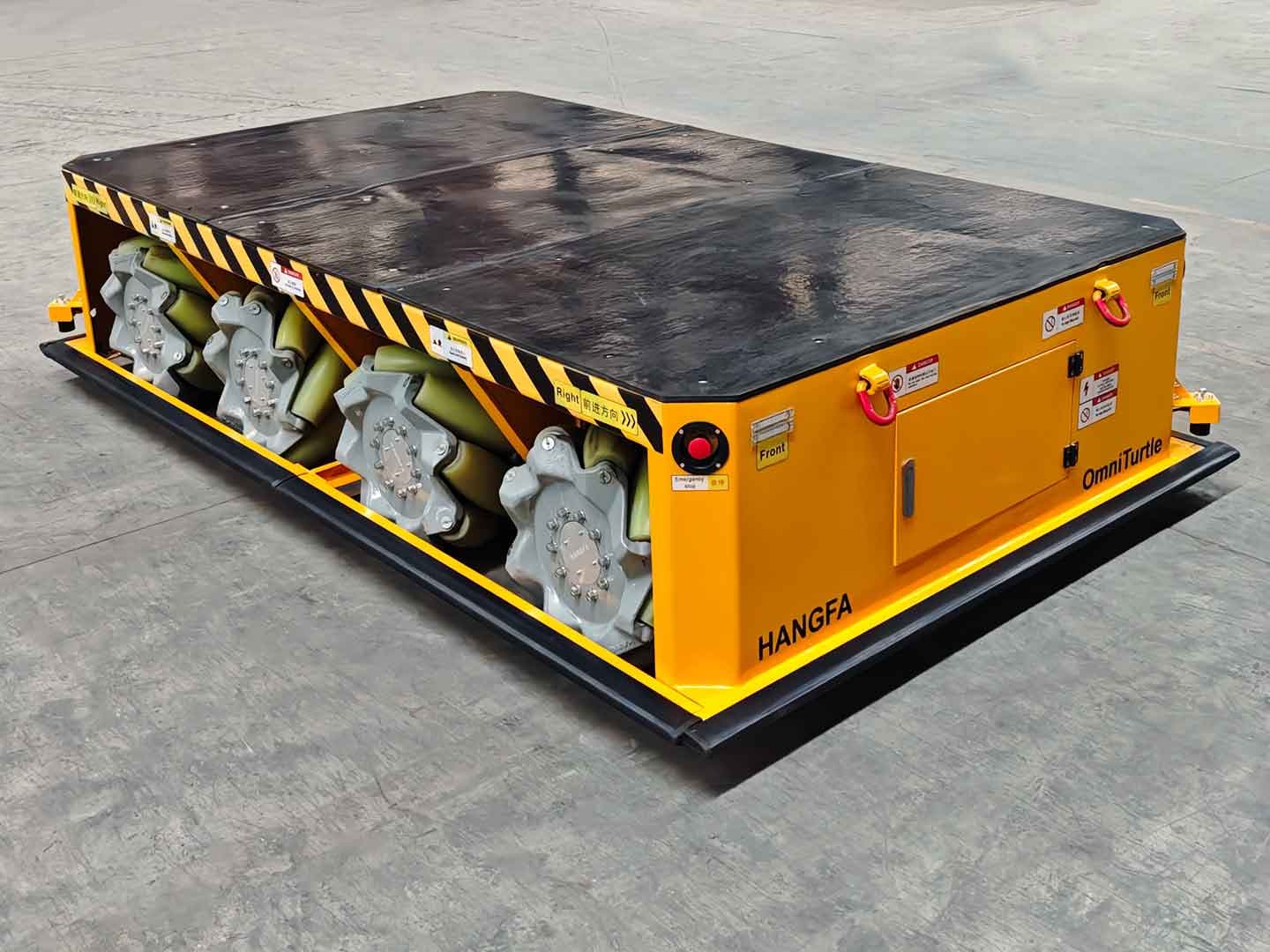 Применение 13‑тонного AGV на колесах Меканума при транспортировке сейсмических моделей-2